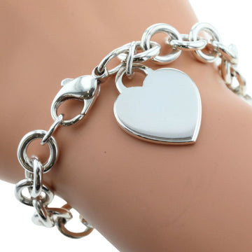 TIFFANY & Co. Return to Bracelet Heart Tag 925 Silver Made in the USA Approx. 34.7g Women's