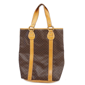 CELINEAuth  Macadam Tote Bag Women's PVC,Leather Brown