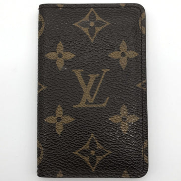 LOUIS VUITTON Pochette Cult Visit Monogram Card Case Business Holder Brown PVC Women's Men's M56362