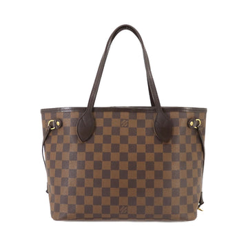 LOUIS VUITTON Damier Neverfull PM Tote Bag Ebene N51109 Brown