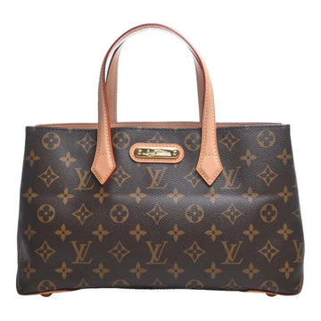 LOUIS VUITTON Monogram Wilshire PM Handbag M45643 Brown Women's