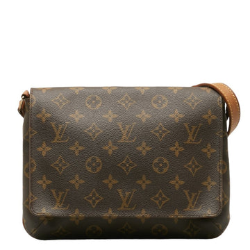 LOUIS VUITTON Monogram Musette Tango Short Shoulder Bag Handbag M51257 Brown PVC Leather Ladies