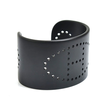 HERMES Bangle Bracelet Evelyn/Aluminum Black Unisex