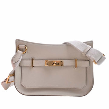 HERMES Swift Gypsier Mini Shoulder Bag Light Gray Ladies