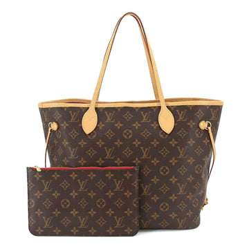 LOUIS VUITTON Monogram Neverfull MM Tote Bag Brown Sleeves M41177 RFID