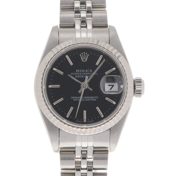 Rolex Datejust 79174 Ladies WS/SS Watch Automatic Winding Black Dial