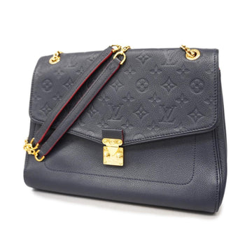 LOUIS VUITTON Shoulder Bag Monogram Empreinte Saint-Germain MM Marine Rouge Women's