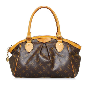 LOUIS VUITTON Monogram Tivoli PM Handbag Tote Bag M40143 Brown PVC Leather Ladies