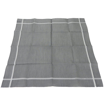 HERMES Handkerchief Jacquard H 100% Cotton Gray Accessory Unisex Men Women  handkerchief gray