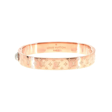 LOUIS VUITTON Cuff Nanogram Bangle Bracelet Pink Gold M00253 Accessories