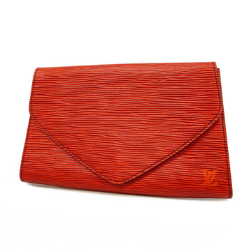 Louis Vuitton Clutch Bag Epi Art Deco M52637 Castilian Red