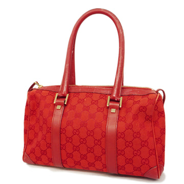 GUCCIAuth  000 0851 Women's GG Canvas Handbag Red Color