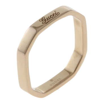 Gucci Octagonal Ring No. 7 18K K18 Pink Gold Women's