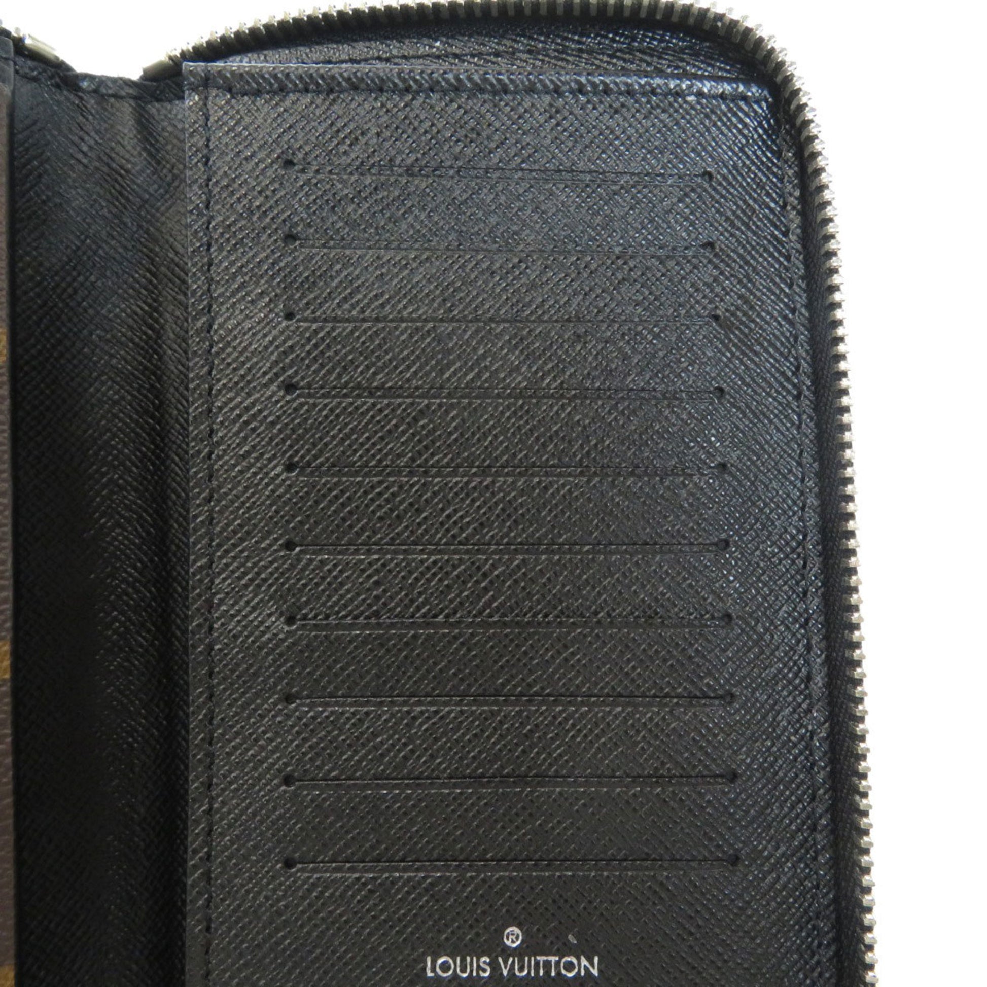 Authenticated Used Louis Vuitton Monogram Macassar Zippy Wallet Vertical  M60109 Long Men's