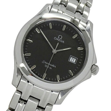 OMEGA Seamaster 2511.52 Watch Men's Date 120m Quartz Stainless Steel SS Silver Gray Polished