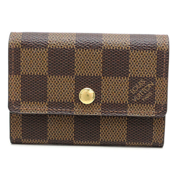 Louis Vuitton Porto Monet Pla Women's/Men's Coin Case N61930 Damier Ebene (Brown)