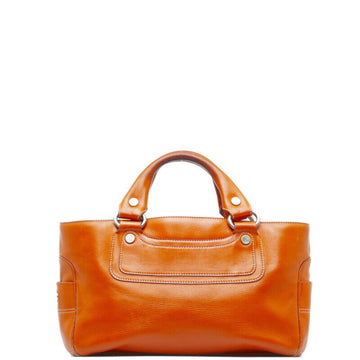 CELINE Boogie Bag Handbag Tote CE00 35 Orange Leather Ladies