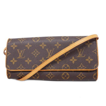 LOUIS VUITTON Shoulder Bag Monogram Pochette Twin GM M51852 Brown Ladies