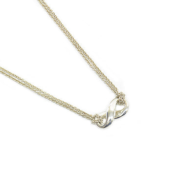 TIFFANY&Co. Necklace Infinity Double Chain Silver Ag925 Ladies