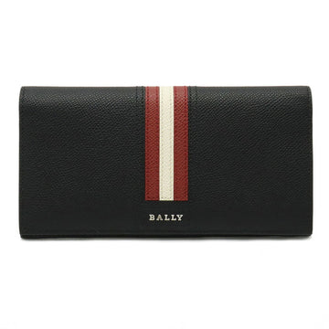 BALLY TALIRO.LT Continental Wallet  Stripe Bifold Long Leather Black 6218067