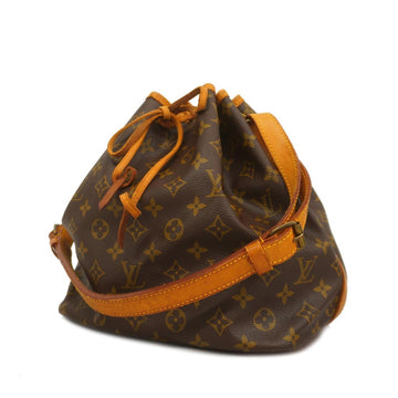 LOUIS VUITTON Shoulder Bag Monogram Petit Noe M42226 Brown Ladies