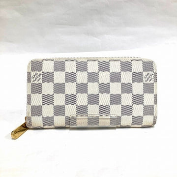 LOUIS VUITTON Damier Azur Zippy Wallet N41660 Long Men's Women's