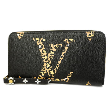 LOUIS VUITTONAuth  Monogram Jungle Zippy Wallet M44744 Long Wallet Noir