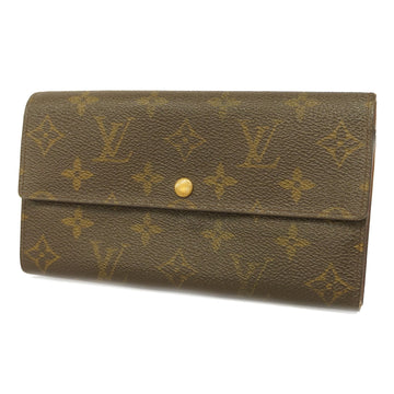 LOUIS VUITTONAuth  Monogram Porto Mone Credit M61725 Men,Women,Unisex Long Wallet [bi-fold]