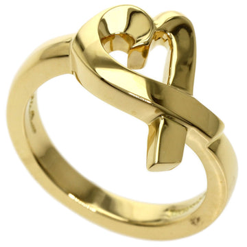 TIFFANY Loving Heart Ring K18 Yellow Gold Ladies &Co.