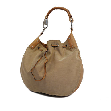 GUCCIAuth  Shoulder Bag 109210 Women's Canvas Shoulder Bag Beige