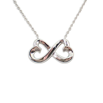 TIFFANY 925 double loving heart pendant necklace