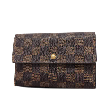 LOUIS VUITTONAuth  Damier N61202 Men,Women,Unisex Wallet [tri-fold]