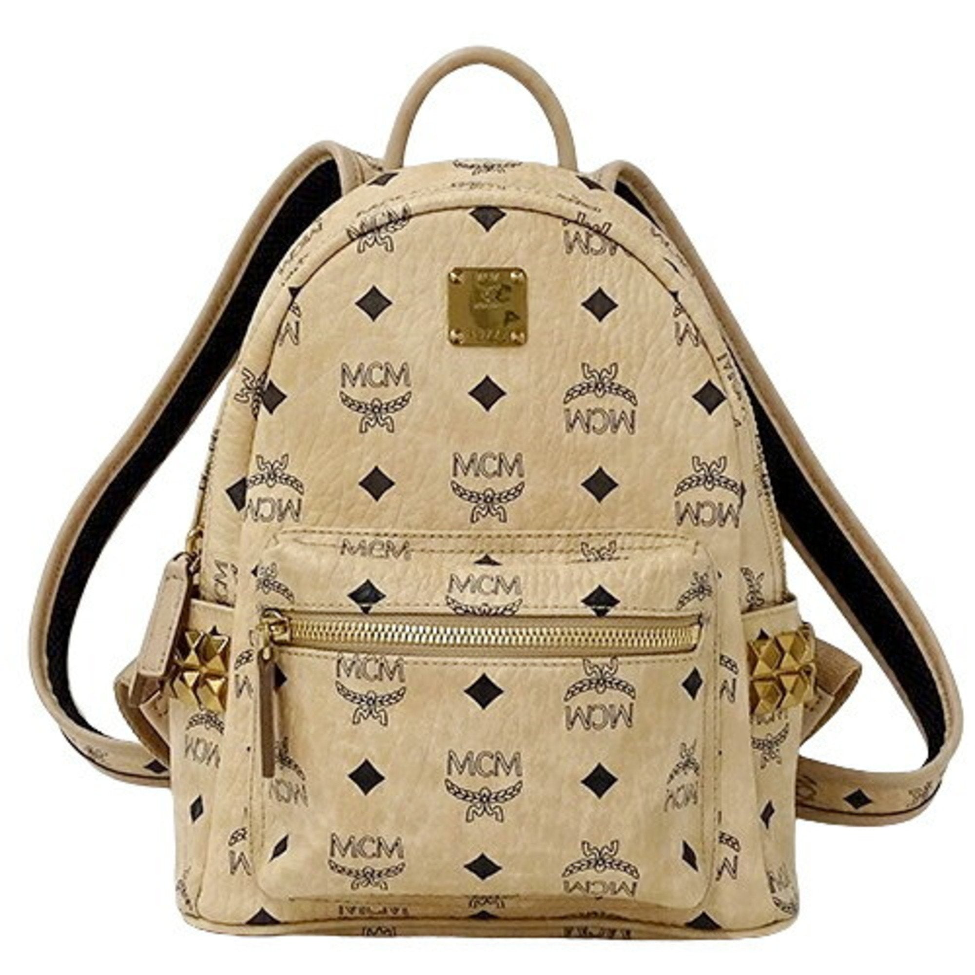 Mcm backpack outlet gold