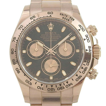 Rolex Daytona Cosmograph 116505 K18 Gold x Everose Automatic Winding Analog Display Men's Black Dial Watch