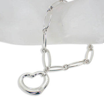 TIFFANY 925 open heart oval link chain bracelet