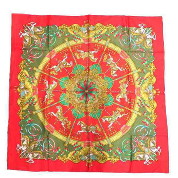 HERMES Carre 90 Amusement Park Brand Accessory Scarf Women's