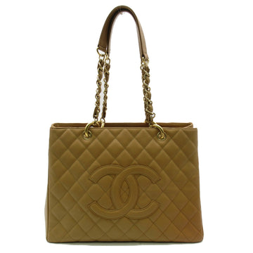 CHANEL GST tote Beige Caviar Skin [Grained Calf]