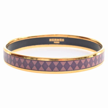 HERMES Cloisonne enamel PM bangle purple ladies