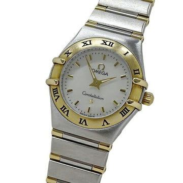 OMEGA Constellation 1362.70 Watch Ladies Shell Quartz Stainless Steel SS Gold YG Combi Polished