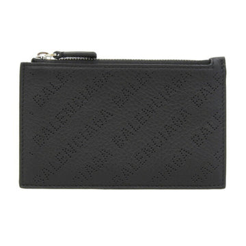 BALENCIAGA Leather Coin Case Card 640535 Black