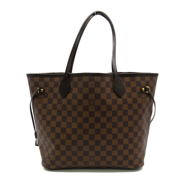 LOUIS VUITTON Neverfull MM Tote Bag Brown Ebene Damier PVC coated canvas N51105