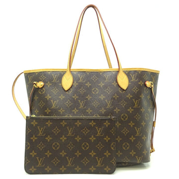 LOUIS VUITTON Neverfull MM Women's Tote Bag M40156 Monogram Ebene [Brown]