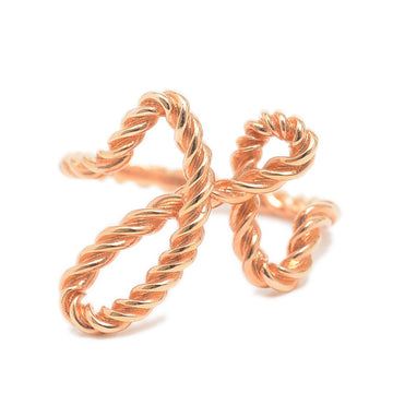 Hermes Code H scarf ring metal rose gold