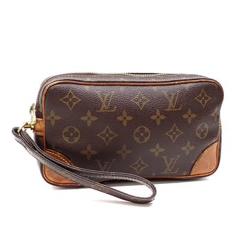 LOUIS VUITTON Clutch Bag Monogram Marly Dragonne PM Men's M51827 Second