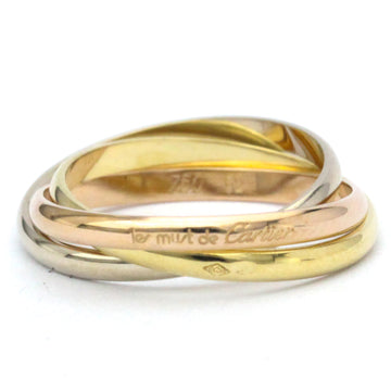 CARTIER Trinity Pink Gold [18K],White Gold [18K],Yellow Gold [18K] Fashion No Stone Band Ring Gold