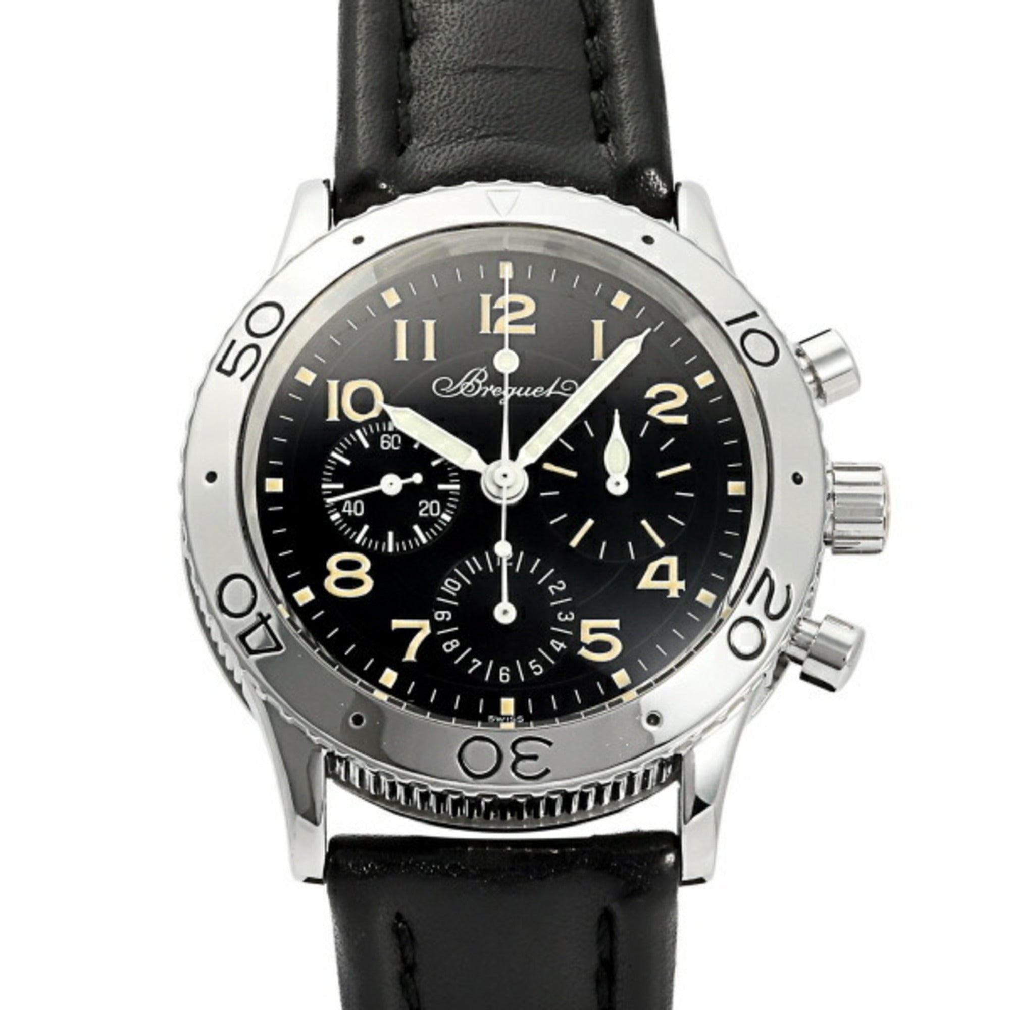 BREGUET Type XX Aeronaval 3800ST 92 3W6 Black Dial Watch