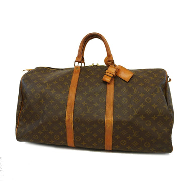 LOUIS VUITTONAuth  Monogram Keepol 55 M41424 Men,Women,Unisex Boston Bag