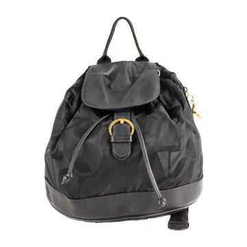 SALVATORE FERRAGAMO rucksack daypack BV-216205 nylon leather black gold hardware backpack