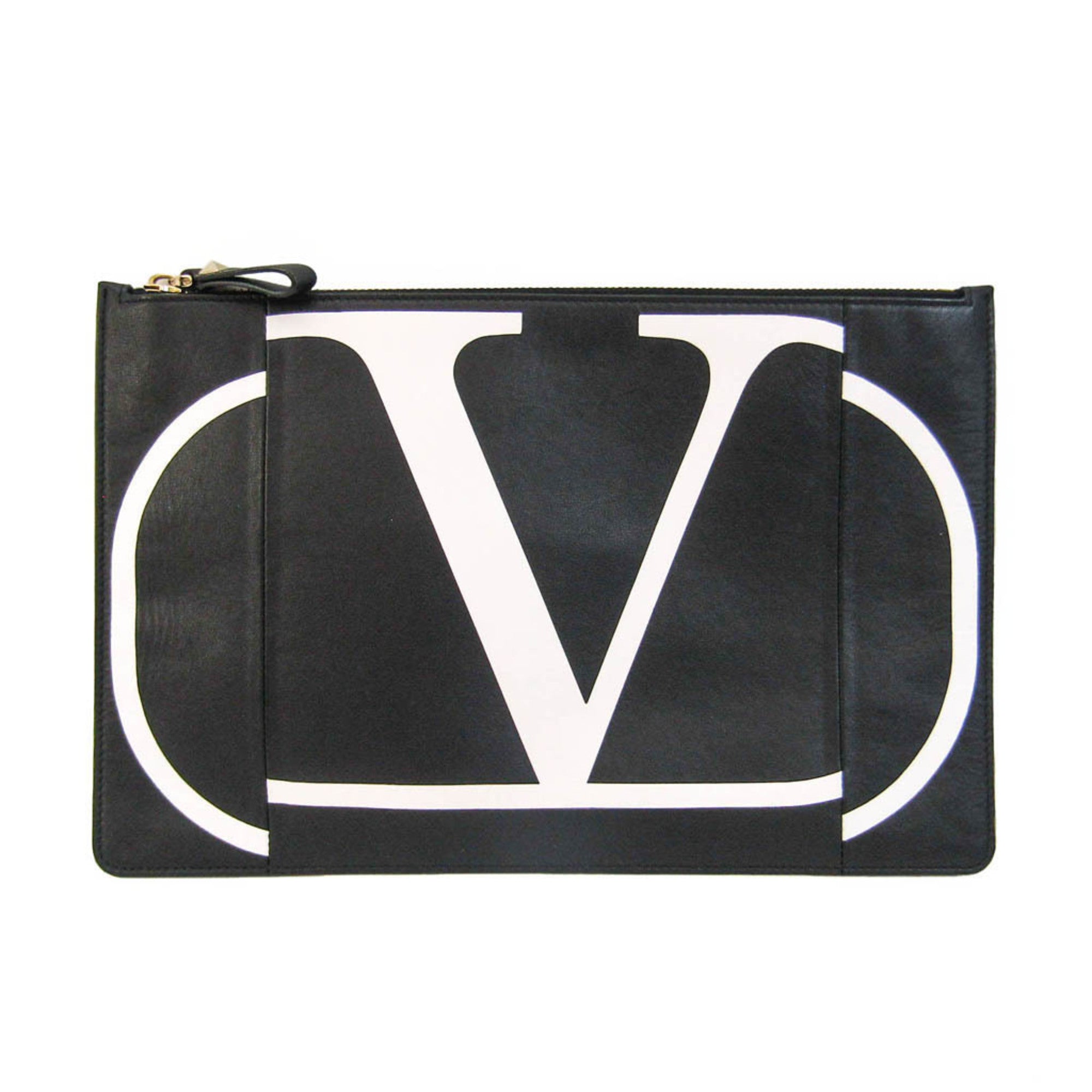 Valentino v best sale logo clutch