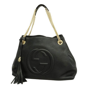 Gucci Soho 536196 Women's Leather Shoulder Bag Black